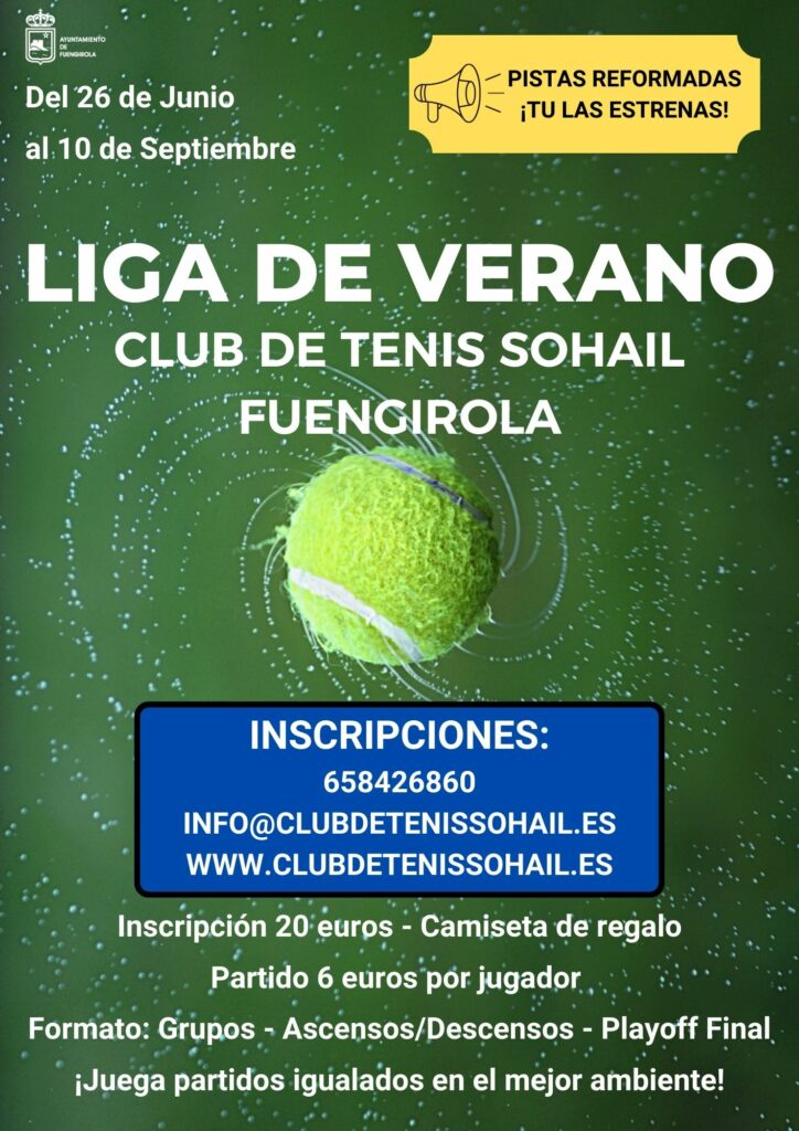 Liga de Verano 2023 Club De Tenis Sohail