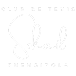 Logo Club de Tenis Sohail Blanco fondo transparente