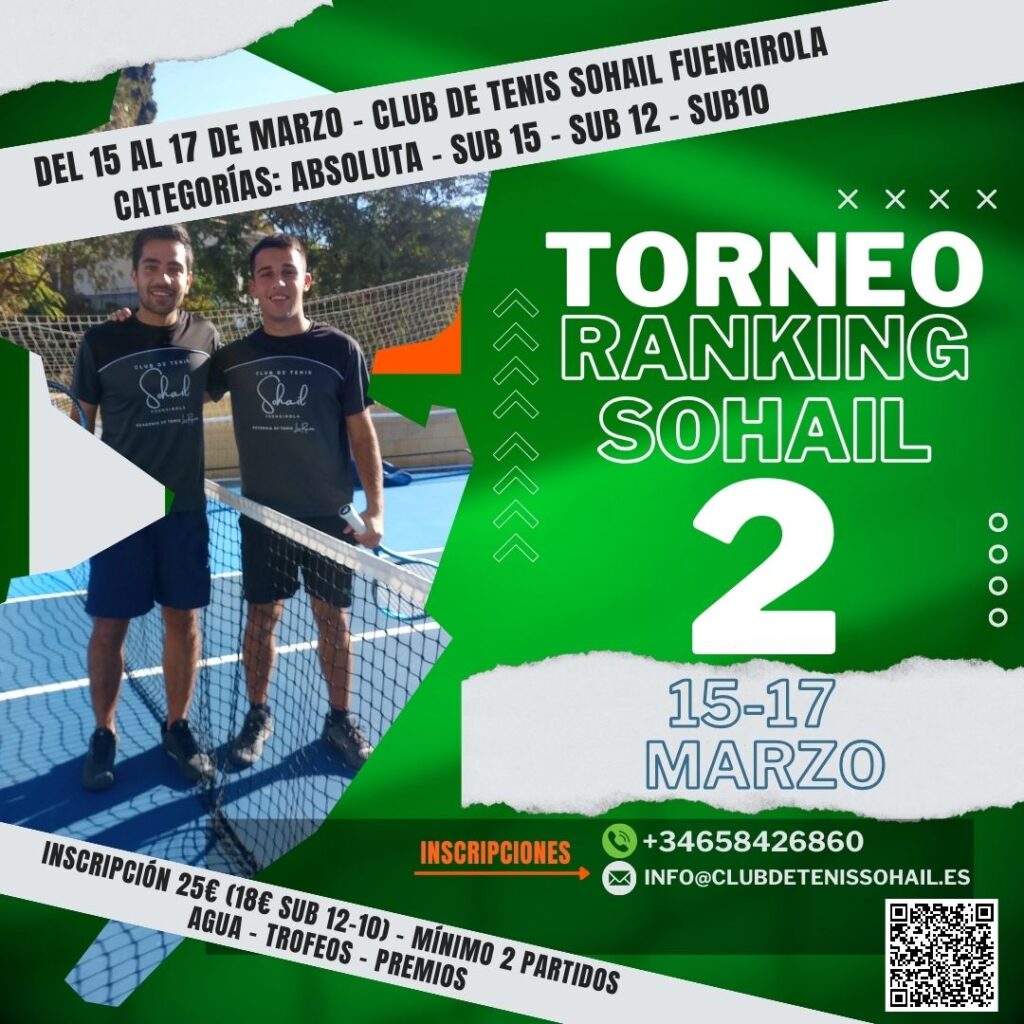 Torneo 2 Ranking Sohail 2024