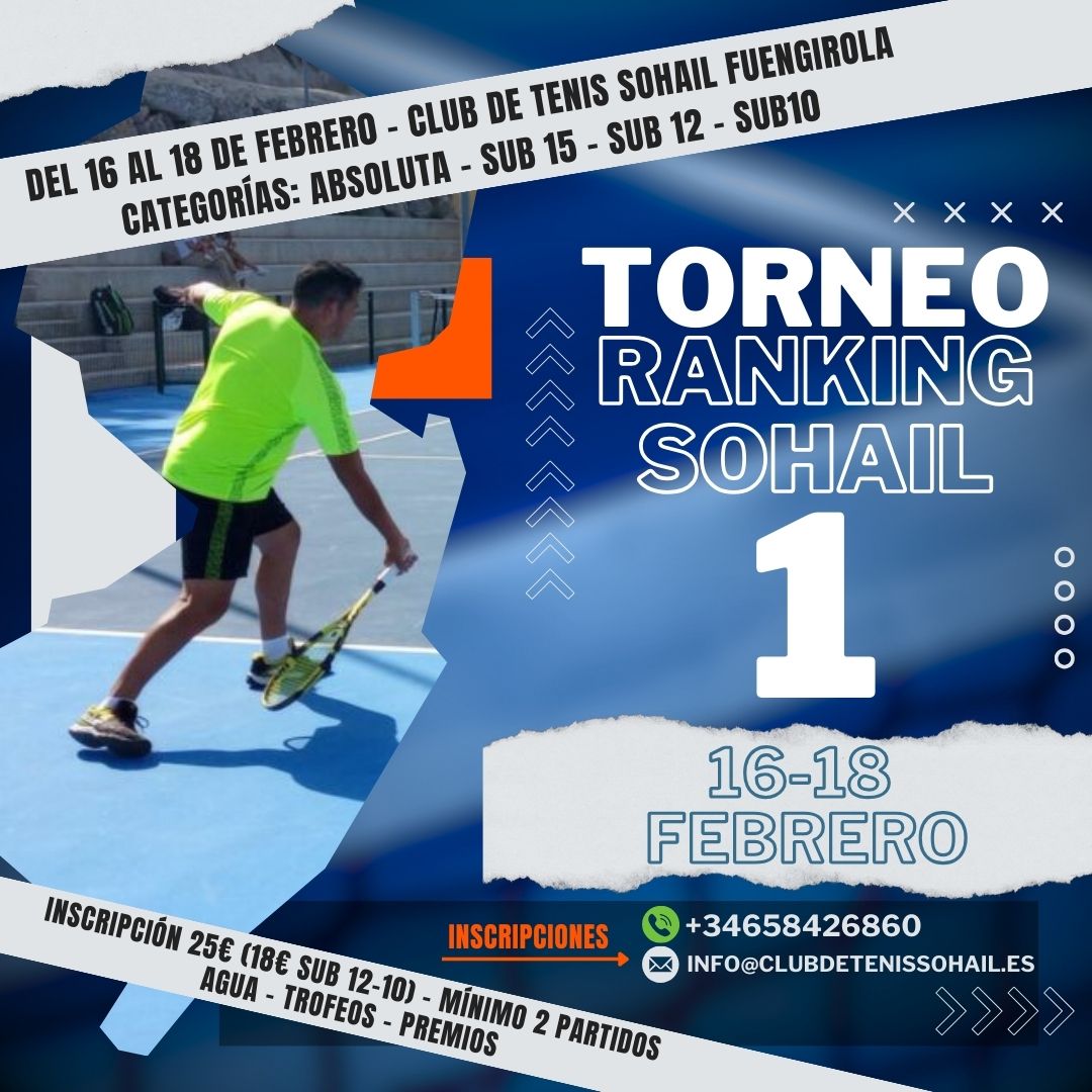 Torneo 1 Ranking Sohail Temporada 2024